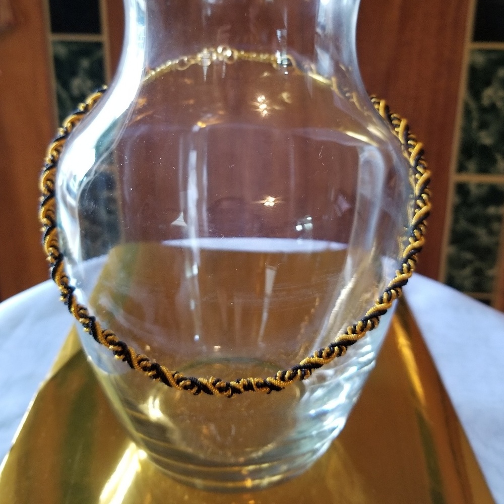 ❗5 For $2️⃣5️⃣ Black & Gold Twisted Rope Necklace